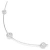 Una Angelic Strandage, Rundschliff, weiss, rhodiniert
