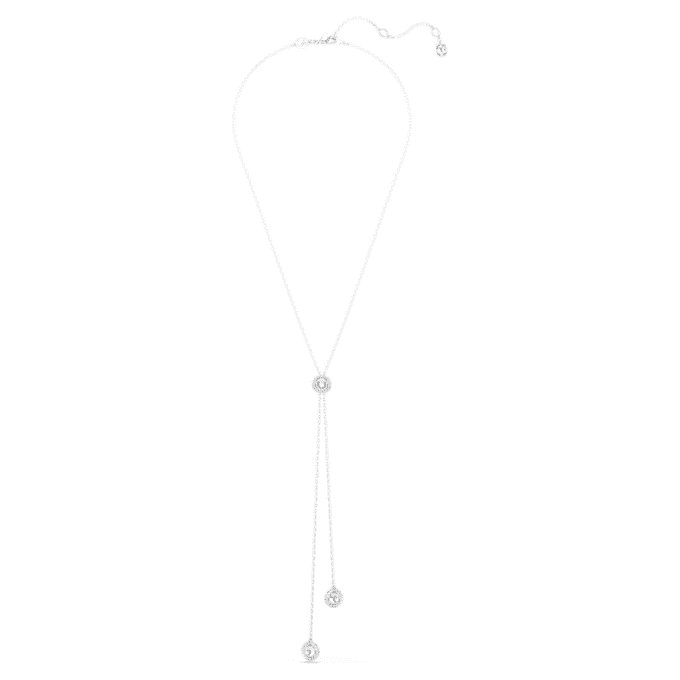 Una Angelic Y-Anhänger mit Rundschliff, weiss, rhodiniert Una Angelic Y-Anhänger mit Rundschliff, weiss, rhodiniert