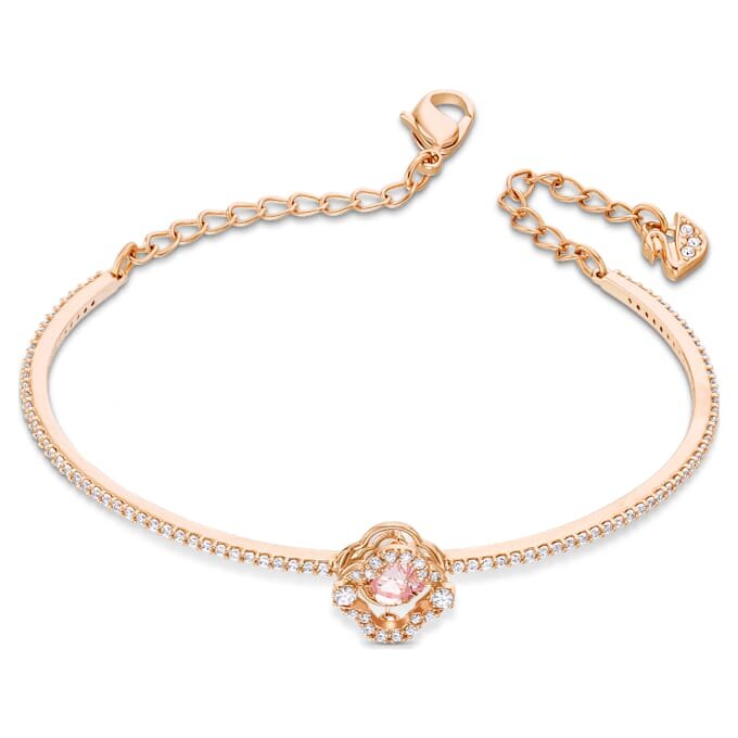 Una-Armreif «Clover», rosa, roségoldfarben plattiert Una-Armreif «Clover», rosa, roségoldfarben plattiert