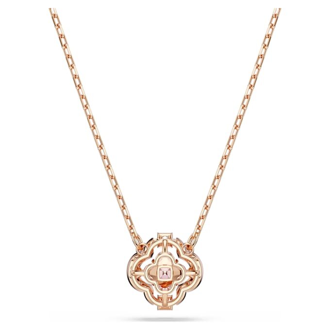 Una-Halskette «Clover», rosa, roségoldfarben plattiert Una-Halskette «Clover», rosa, roségoldfarben plattiert
