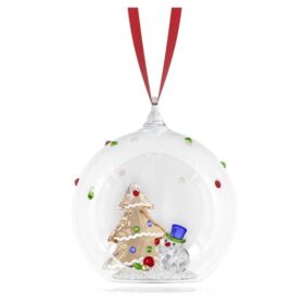 Weihnachtskugel «Holiday Cheers» mit Baum und Schneemann