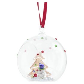 Weihnachtskugel «Holiday Cheers» mit Baum und Schneemann